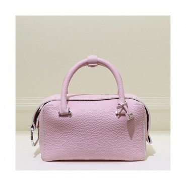 [러블리]Delvaux 2019 Cool Box Leather Tote Shoulder Bag,23/28CM - 델보 2019 쿨 박스 레더 토트 숄더백,DVB0035.23/28CM,연핑크