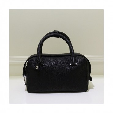 Delvaux 2019 Cool Box Leather Tote Shoulder Bag,23/28CM - 델보 2019 쿨 박스 레더 토트 숄더백,DVB0034.23/28CM,블랙