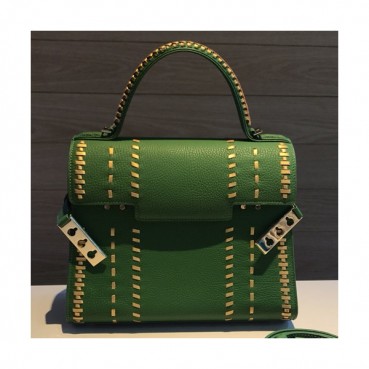Delvaux 2019 Tempete Leather Tote Shoulder Bag,28CM - 델보 2019 톰페트 레더 토트 숄더백,DVB0029.28CM,그린