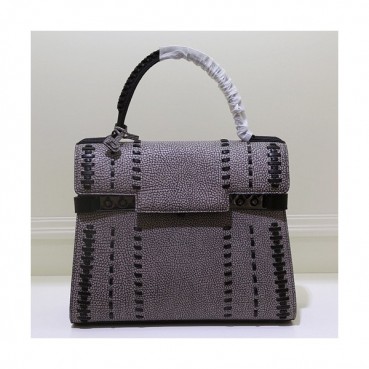[매장판]Delvaux 2019 Tempete Leather Tote Shoulder Bag,28CM - 델보 2019 톰페트 레더 토트 숄더백,DVB0028.28CM,그레이
