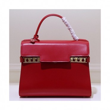 Delvaux 2019 Tempete Leather Tote Shoulder Bag,21/27.5CM - 델보 2019 톰페트 레더 토트 숄더백,DVB0019.21/27.5CM,레드