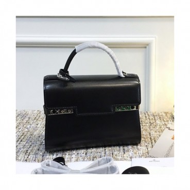 Delvaux 2019 Tempete Leather Tote Shoulder Bag,21/27.5CM - 델보 2019 톰페트 레더 토트 숄더백,DVB0015.21/27.5CM,블랙