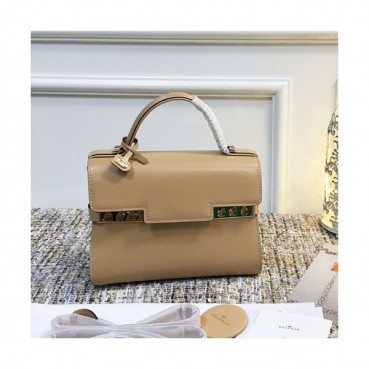 Delvaux 2019 Tempete Leather Tote Shoulder Bag,21/27.5CM - 델보 2019 톰페트 레더 토트 숄더백,DVB0012.21/27.5CM,베이지카멜
