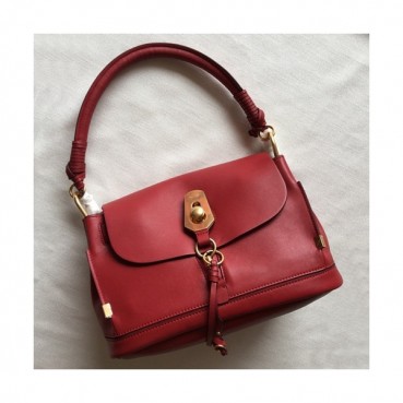 Chole 2019 Owen Leather Tote Shoulder Bag, 32cm -  끌로에 2019 오웬 레더 토트 숄더백,CLB0081,32cm,레드