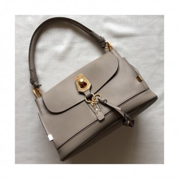 Chole 2019 Owen Leather Tote Shoulder Bag, 32cm -  끌로에 2019 오웬 레더 토트 숄더백,CLB0080,32cm,그레이