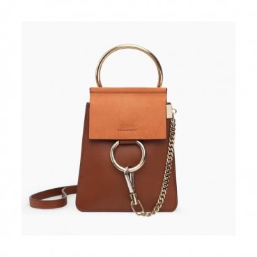 Chole 2019 Faye Leather Mini Shoulder Bag / Phone Bag, 18.5cm -  끌로에 2019 페이 레더 미니 토트 숄더백 / 폰백,CLB0067,18.5cm,브라운