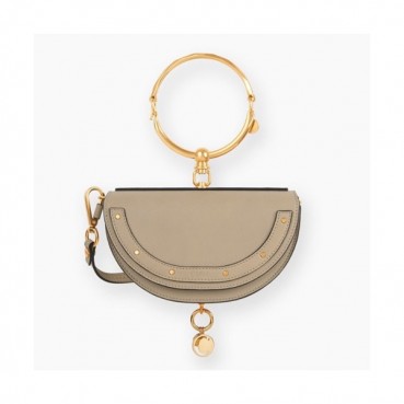 Chole 2019 Nile Leather Tote Shoulder Bag, 20cm -  끌로에 2019 나일 레더 토트 숄더백,CLB0041,20cm,그레이