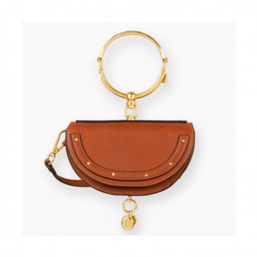[HOT 잇템]Chole 2019 Nile Leather Tote Shoulder Bag, 20cm -  끌로에 2019 나일 레더 토트 숄더백,CLB0040,20cm,브라운
