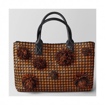 [매장판]Bottega Veneta 2019 Leather Women Tote Shopper Bag,40cm - 보테가 베네타 2019 레더 여성용 토트 쇼퍼백 5211,BVB0219,40cm,브라운+블랙