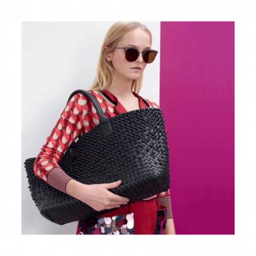 [매장판]Bottega Veneta Leather Women Tote Shopper Bag,40cm - 보테가 베네타 레더 여성용 토트 쇼퍼백 5211,BVB0217,40cm,블랙