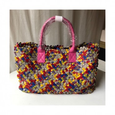 [매장판][시선강탈]Bottega Veneta 2019 Leather Women Tote Shopper Bag,40cm - 보테가 베네타 2019 레더 여성용 토트 쇼퍼백 5211,BVB0216,40cm,멀티컬러