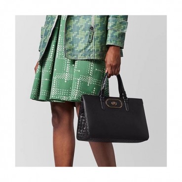Bottega Veneta 2019 Leather Tote Shoulder Bag,34cm - 보테가 베네타 2019 레더 토트 숄더백, 538365,BVB0170,34cm,블랙