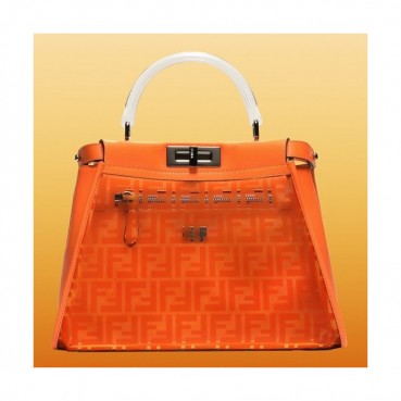 Fendi 2019 PU Tote  Bag ,33CM - 펜디 2019 PU 여성용 토트백  FENB0366,33CM,오렌지