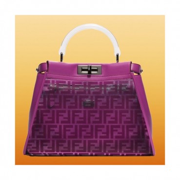[유니크&트랜디한백]Fendi 2019 PU Tote  Bag ,33CM - 펜디 2019 PU 여성용 토트백  FENB0365,33CM,퍼플