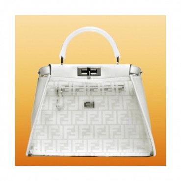 Fendi 2019 PU Tote  Bag ,33CM - 펜디 2019 PU 여성용 토트백  FENB0364,33CM,화이트