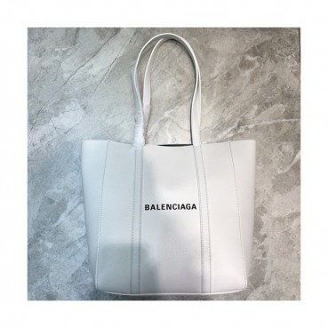 Balenciaga 2019 Leather Tote Shoulder Shopper Bag,21/28CM - 발렌시아가 2019 레더 토트 숄더 쇼퍼백,BGB0273,21/28CM,화이트