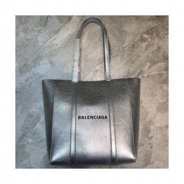 Balenciaga 2019 Leather Tote Shoulder Shopper Bag,21/28CM - 발렌시아가 2019 레더 토트 숄더 쇼퍼백,BGB0272,21/28CM,실버