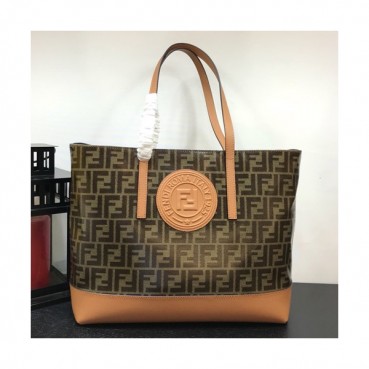 Fendi 2019 Women Tote Shopper Bag ,37CM - 펜디 2019 여성용 토트 쇼퍼백  FENB0272,37CM,브라운