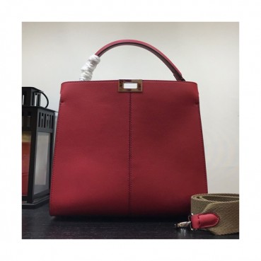 [실용성 200%]Fendi 2019 Leather Tote Bag ,30CM - 펜디 2019 레더 여성용 토트백  FENB0266,30CM,레드