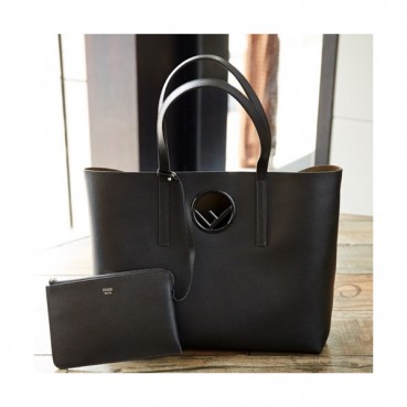 Fendi 2019 Leather Tote Shopper Bag,37CM - 펜디 2019 레더 여성용 토트 쇼퍼백 FENB0197,37CM,블랙
