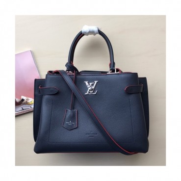 [데일리백으로 강추]Louis Vuitton 2019 Lock Me Day Tote Shoulder Bag,31cm - 루이비통 2019 락미 데이 토트 숄더백 M53645,LOUB1257,31cm,네이비