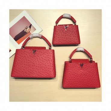 Louis Vuitton 2019 Capucines Leather Tote Shoulder Bag,21/27/31cm - 루이비통 2019 카푸신 레더 토트 숄더백  M95393,LOUB1222 ,21/27/31cm,레드