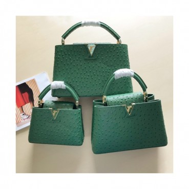 Louis Vuitton 2019 Capucines Leather Tote Shoulder Bag,21/27/31cm - 루이비통 2019 카푸신 레더 토트 숄더백  M95393,LOUB1219 ,21/27/31cm,그린