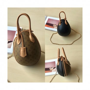 Louis Viutton 2019 Monogram Egg Chain Tote Shouder Bag ,20cm - 루이비통 2019 모노그램 에그 체인 토트 숄더백 M44587,LOUB1197,20cm,연브라운+블랙