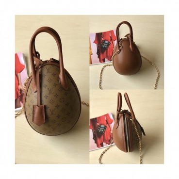 Louis Viutton 2019 Monogram Egg Chain Tote Shouder Bag ,20cm - 루이비통 2019 모노그램 에그 체인 토트 숄더백 M44587,LOUB1196,20cm,연브라운+브라운