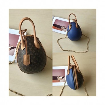 Louis Viutton 2019 Monogram Egg Chain Tote Shouder Bag ,20cm - 루이비통 2019 모노그램 에그 체인 토트 숄더백 M44587,LOUB1192,20cm,브라운+블루