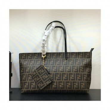 Fendi 2019 PVC Tote Shopper Bag,39CM - 펜디 2019 PVC 여성용 토트 쇼퍼백 FENB0182,39CM,안감