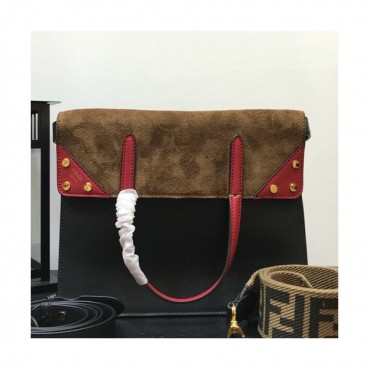 Fendi 2019 Leather Tote Bag ,25CM - 펜디 2019 레더 여성용 토트백  FENB0162,25CM,블랙
