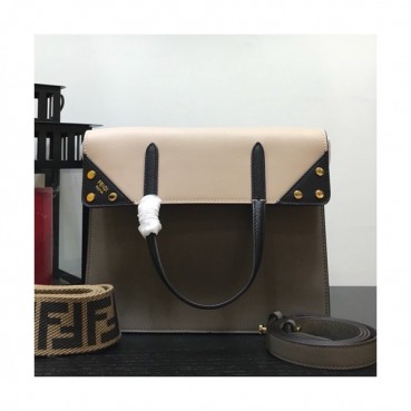 Fendi 2019 Leather Tote Bag ,25CM - 펜디 2019 레더 여성용 토트백  FENB0161,25CM,그레이