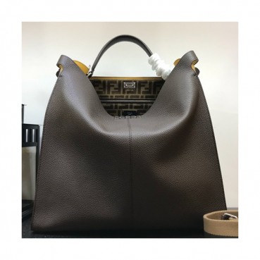 Fendi 2019 Leather Tote Bag / Mens Business ,41CM - 펜디 2019 레더 남여공용 토트백/서류가방  FENB0156,41CM,브라운