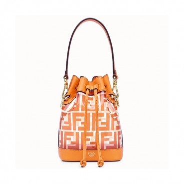 [특가세일]Fendi 2019 Mon Tresor Bucket Tote Shoulder Bag ,18CM - 펜디 2019 몬 트레조 버킷 토트 숄더백  FENB0141,18CM,오렌지