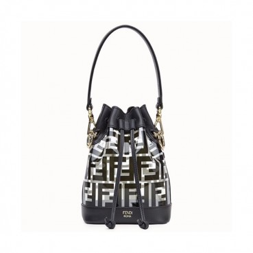 Fendi 2019 Mon Tresor Bucket Tote Shoulder Bag ,18CM - 펜디 2019 몬 트레조 버킷 토트 숄더백  FENB0139,18CM,블랙