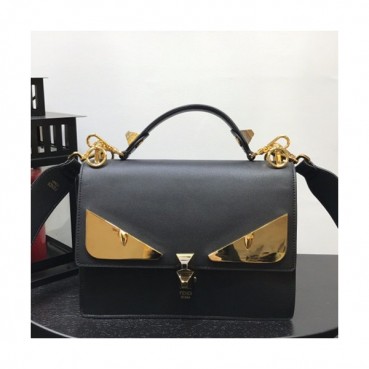 Fendi 2019 Bag Bugs Tote Shoulder Bag ,26CM - 펜디 2019 백버그 토트 숄더백 FENB0134,26CM,블랙