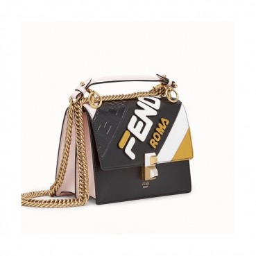 Fendi 2019 Mania Mini Tote Shoulder Cross Bag ,19CM - 펜디 2019 마니아 미니 토트 숄더 크로스백  FENB0124,19CM,블랙+핑크