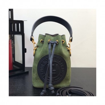 Fendi 2019 Mon Tresor Bucket Tote Shoulder Bag ,18CM - 펜디 2019 몬 트레조 버킷 토트 숄더백  FENB0112,18CM,그린