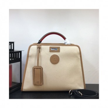 Fendi 2019 Tote Shoulder Bag ,36CM - 펜디 2019 토트 숄더백  FENB0098,36CM,카키베이지
