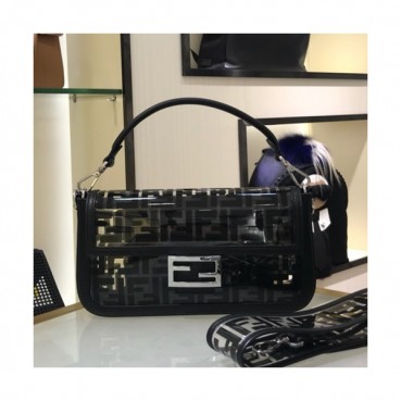 Fendi 2019 PU Tote Shoulder Bag, 26cm - 펜디 2019 PU 토트 숄더백,FENB0088,26cm,블랙