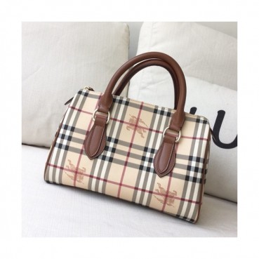 Burberry 2019 Check Tote Bag, 30cm - 버버리 2019 여성용 체크 토트백,BURB00260,30cm,브라운