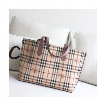 Burberry 2019 Reversible Tote Shoulder Shopper Bag, 45cm - 버버리 2019 리버서블 토트 숄더 쇼퍼백,BURB00219,45cm,연핑크