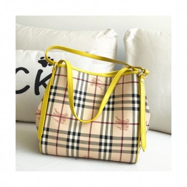 Burberry 2019 Tote Shoulder Shopper Bag, 26cm - 버버리 2019 토트 숄더 쇼퍼백,BURB0212,26cm,옐로우+베이지