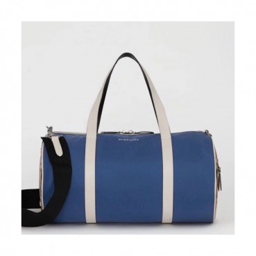 [나만의 여행을 위한 나만의 여행가방]Burberry 2019 Canvas Tote Shoulder Bag, 46cm - 버버리 2019 캔버스 남여공용 토트 숄더 여행가방,BURB0150 ,46cm,블루