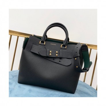 Burberry 2019 Leather Tote Shoulder Bag, 28cm - 버버리 2019 레더 토트 숄더백,BURB0140,28cm,블랙