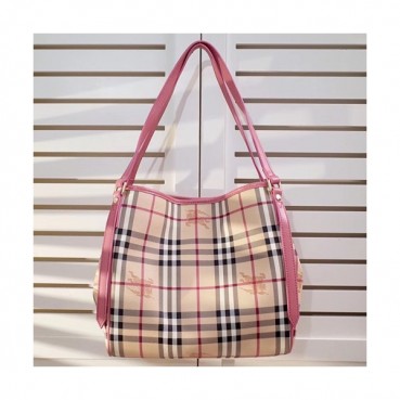 Burberry 2019 Tote Shoulder Shopper Bag, 26cm - 버버리 2019 토트 숄더 쇼퍼백,BURB0084,26cm,핑크+베이지