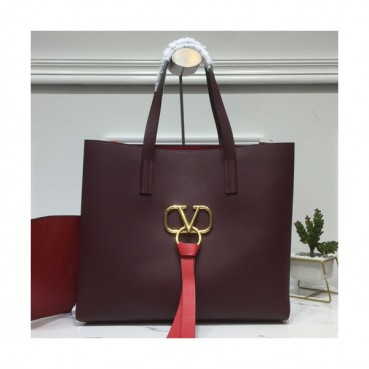 Valentino 2019 V-ring Tote Shopper Bag,39CM 