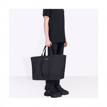 [심플한 디자인에 넉넉한 수납력]Balenciaga 2019 Canvas Tote Shopper Bag,44CM - 발렌시아가 2019 캔버스 남여공용 토트 쇼퍼백,BGB0214,44CM,블랙