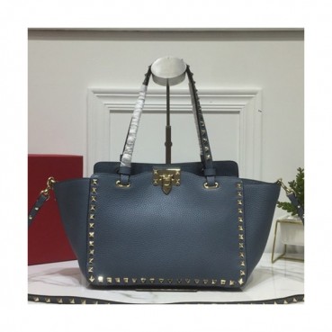 Valentino 2019 Leather Tote Shoulder Shopper Bag,26/33CM - 발렌티노 2019 레더 토트 숄더 쇼퍼백,VTB0470,26/33CM,블루